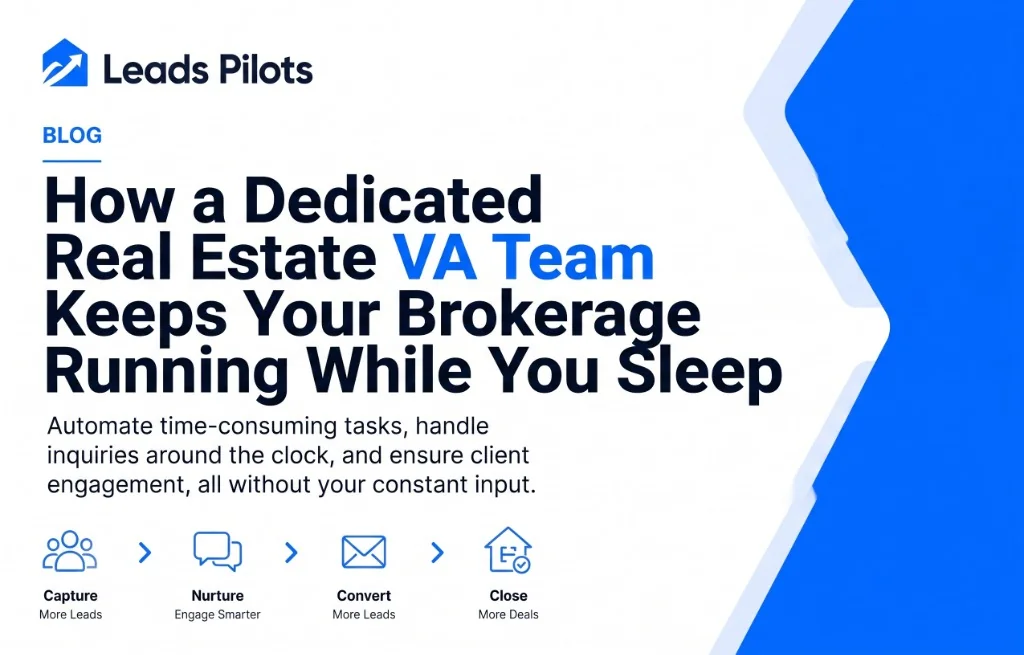 How a Dedicated Real Estate VA Team Keeps Your Brokerage Running While You Sleep